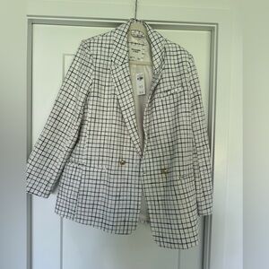 Abercrombie tweed striped blazer, brand new never worn, with tags